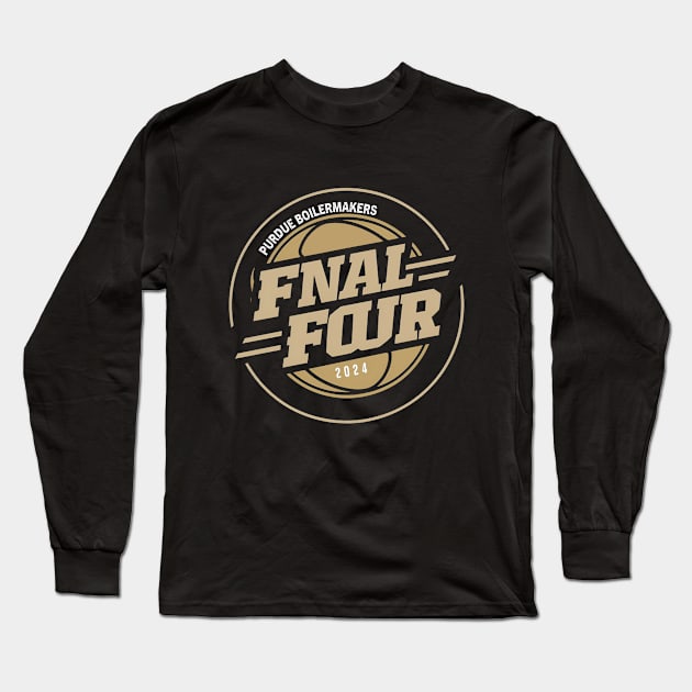 Purdue Boilermakers Final Four 2024 Long Sleeve T-Shirt by YASSIN DESIGNER